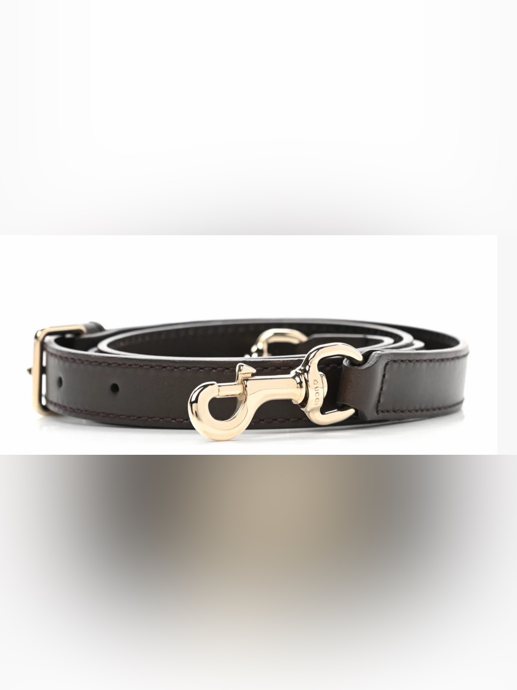 Gucci Calfskin Dark Brown Strap!